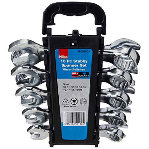 Hilka 10p Combi Stubby Spanner Metric