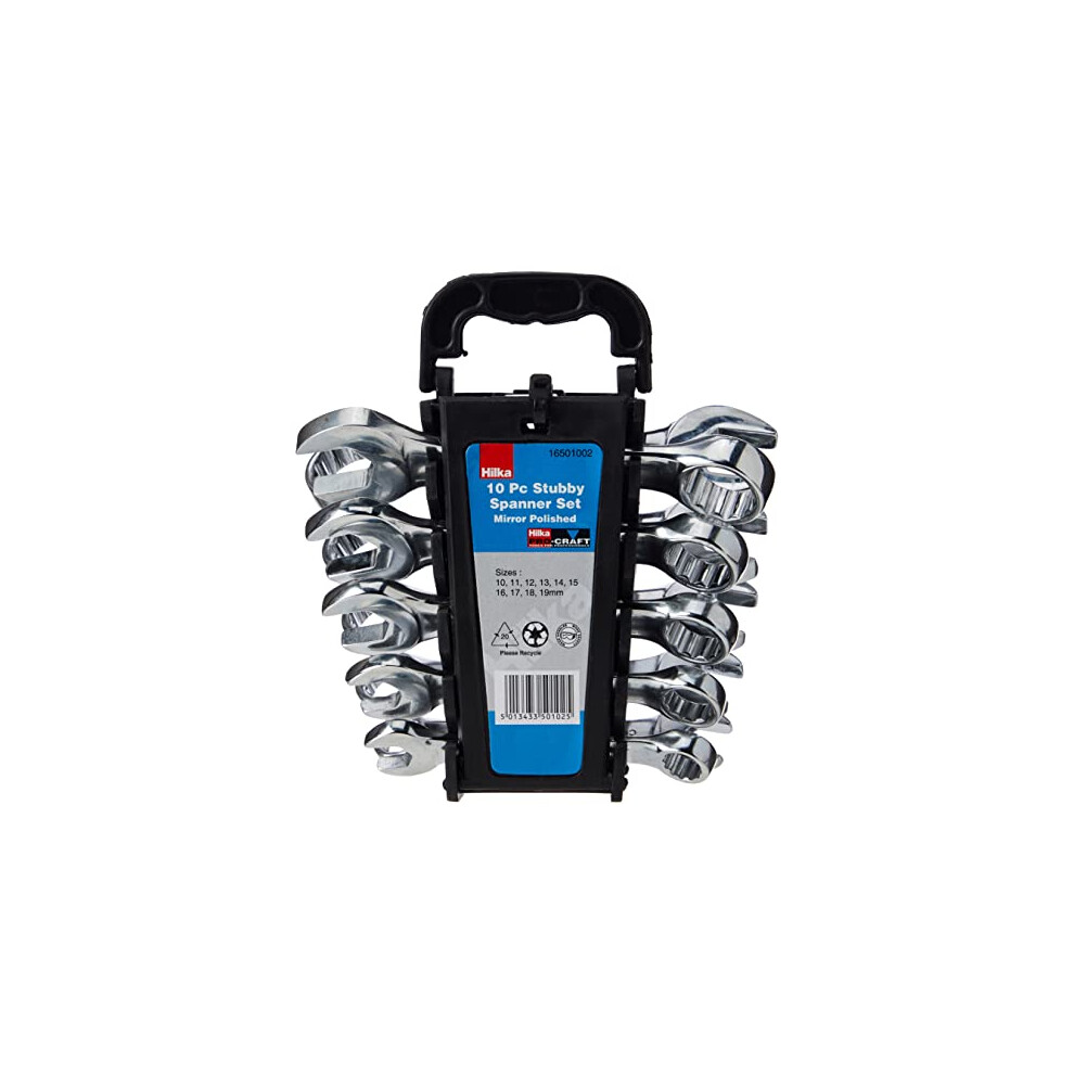 Hilka 10P Combi Stubby Spanner Metric