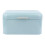 Large Bread Box,Solid Color Retro Metal Bread Bin Box Storage Container for Kitchen Countertop(Blue) 8