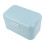 Large Bread Box,Solid Color Retro Metal Bread Bin Box Storage Container for Kitchen Countertop(Blue) 6
