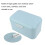 Large Bread Box,Solid Color Retro Metal Bread Bin Box Storage Container for Kitchen Countertop(Blue) 5