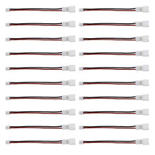 20Pcs 2 PIN Battery Connector Plug, Micro JST 1.25SH Female to JST-PH 2.0 Male for RC Battery Charger Board
