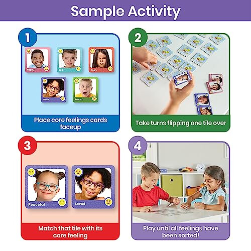 Learning Resources hand2mind Gioco della Memoria Espressioni, Carte Emozioni per Bambini, Gioco di Abbinamento 2