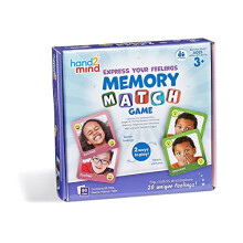 hand2mind Druk je gevoelens uit Geheugenspel Emotiekaarten voor kinderen Matchkaartspel Sociaal-emotionele leeractiviteiten Therapiespellen voor kinde