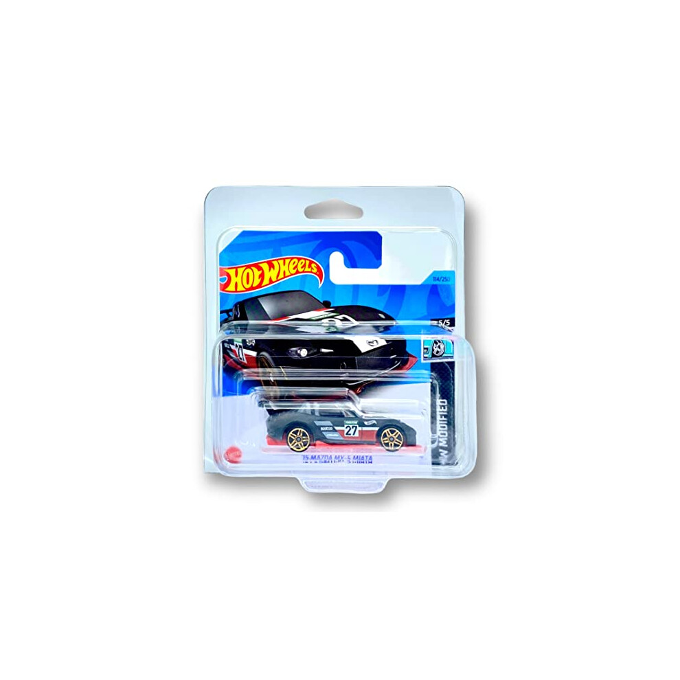 Hot Wheels '15 Mazda Mx-5 Miata (Hw Modified) 5/5 Hw Modified 2023-114/250 (Short Card) - Comes In A Klas Car Keeper Protective Collectors Case - Hkh86