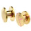 10 Sets 4 x 4.5mm Leather Craft Flat Belt Screw Brass Solid Rivets Stud Head 3