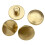 10 Sets 4 x 4.5mm Leather Craft Flat Belt Screw Brass Solid Rivets Stud Head 2