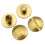 10 Sets 4 x 4.5mm Leather Craft Flat Belt Screw Brass Solid Rivets Stud Head 6