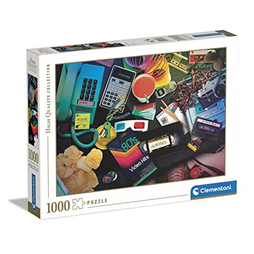 Clementoni Puslespil 1000 HQ 80'er Nostalgi