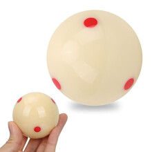 Billiards Ball Snooker Ball, AAA-Grade PRO Cup Standard Pool Resin Cue Pool Ball with Red Dots for Snooker Training and Games