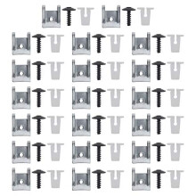 60 Pcs Screw Fixing Clips Set N90775001 Include Expanding Lock Nut Grommets Torx Screws U Nut Speed Clips For Wheel Arches Bumpers Panels