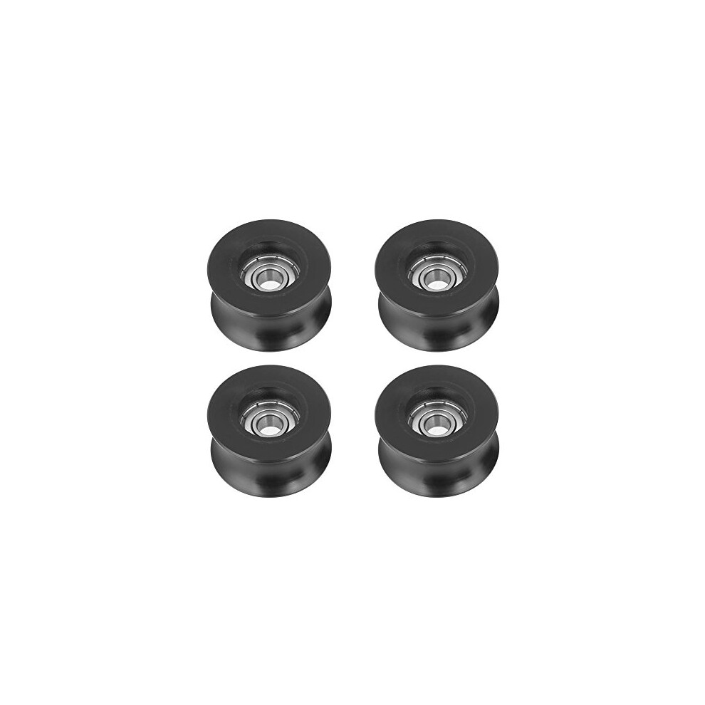 4Pcs 0840Uu U Type U Groove Pulley Roller Guide Wheel For U Groove Pulley 8X39.5x20.1mm For Doors Windows 757686929254