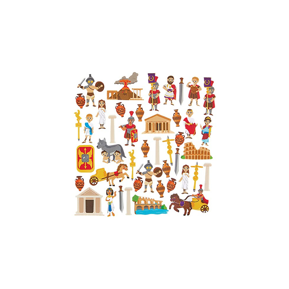 Baker Ross Fx615 Ancient Roman Foam Stickers - Pack Of 200, Stickers For Kids Arts And Crafts