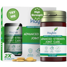 High Strength All Natural Fast Acting Joint & Muscle Pain Relief Supplement for Men & Women - Joint Care Tablets for Sciatica, Back, Knee & All