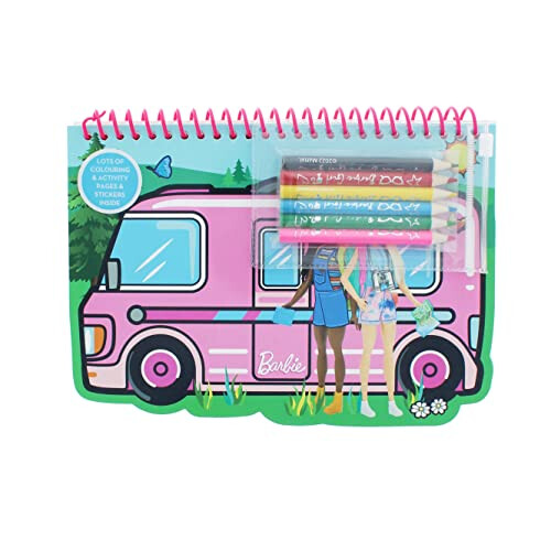 Barbie Colouring Pad Colouring & Activity Pad with Colouring Pencils