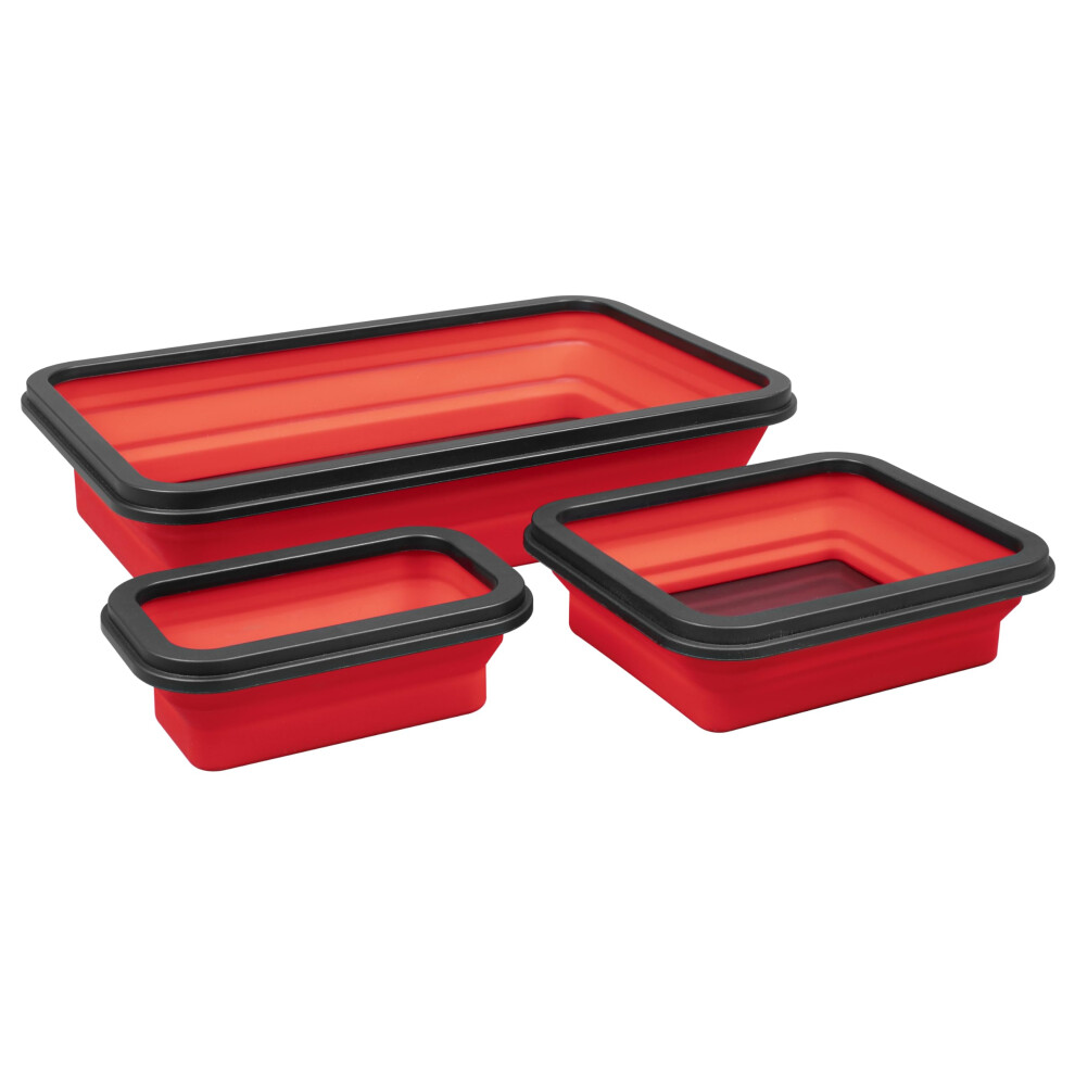 Sealey - Collapsible Magnetic Parts Tray - Set Of 3 - Apcmts