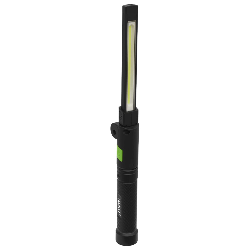 - Sealey Rechargeable Aluminium Folding Pocket Light 2 Cob & 1 Smd Led Led02G - Image 11