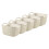 Curver Knit Effect Set of 5 Kitchen, Living room, Bathroom, Bedroom, Utility Rectangular Small Storage Basket 8 Litres - Oasis White 1