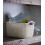Curver Knit Effect Set of 5 Kitchen, Living room, Bathroom, Bedroom, Utility Rectangular Small Storage Basket 8 Litres - Oasis White 3