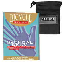 Svengali Bicycle Brand Deck - Easy Amazing Magic Card Deck - Includes Instructions and Cipher Playing Cards Bag (Blue)