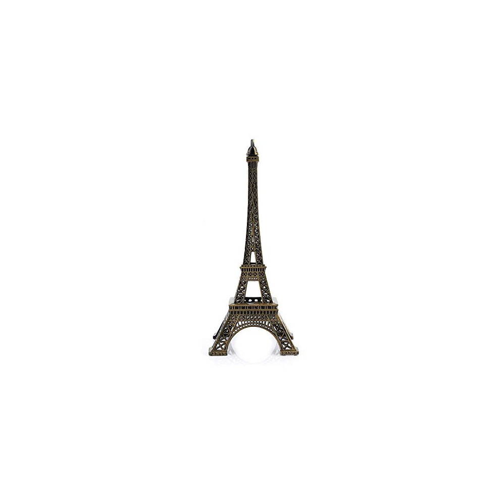 Eiffel Tower Architectural, Bronze Tone Paris Eiffel Tower Figurine Statue Vintage Alloy Model Decor(25cm)