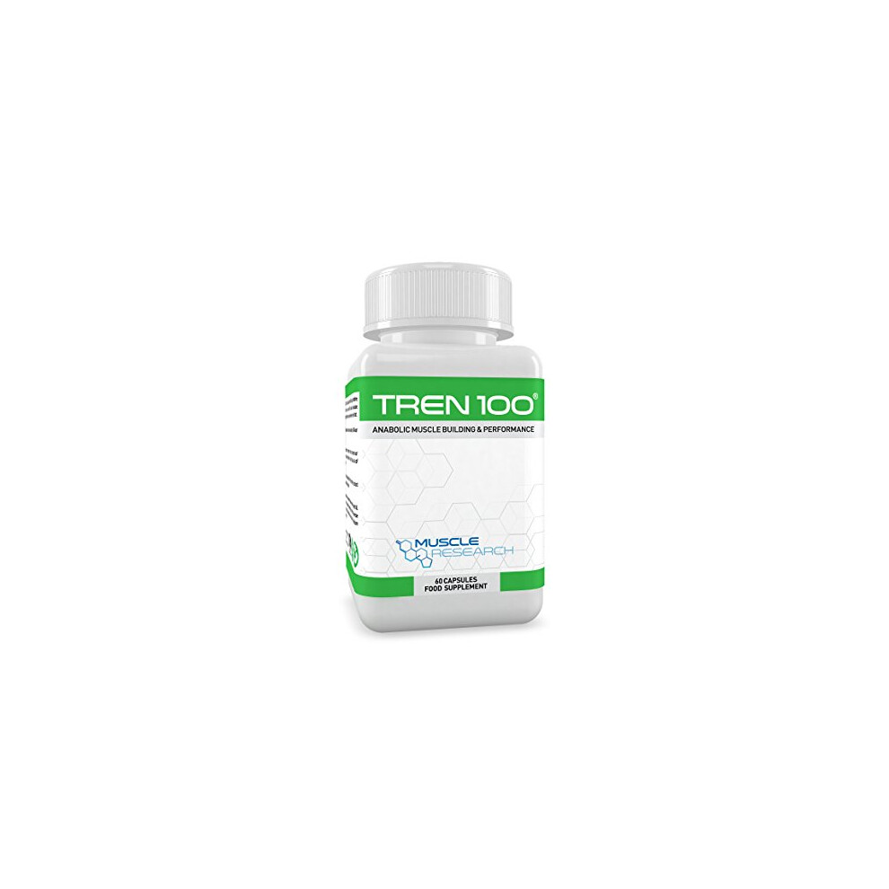 TREN 100 - Advanced Legal Bodybuilding Supplement - 60 Vegetarian Capsules - 30 Days Supply - UK Manufactured