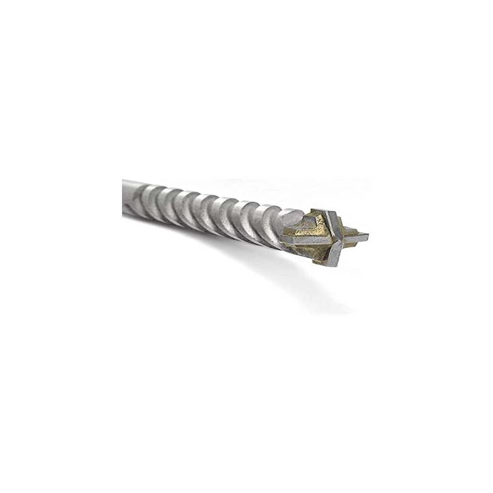 545699 D-SDX 12 Mm Cylindrical 4-Cutting Edge Drill Bit For Concrete And Stone Wall, Tungsten Carbide Plate, For Common Drill With Cylindrical Adapter