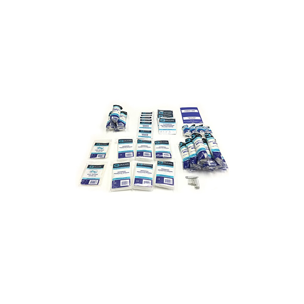 HSE Compliant Quality 1-20 Person Medium Work Essential First AID KIT Refill ONLY