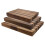 Grunwerg Rockingham Forest WB-54030CR Extra Thick Multi-Wood Rectangular Chopping Board, Carbonized Acacia & Rubber 3