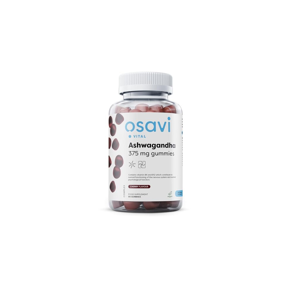 Osavi Ashwagandha 375Mg Gummies, Cherry - 90 Gummies - Image 5