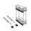 - Pull out bottle rack with soft closeTitaneMax, Side Mount, Soft Closing, Module 200 mm, Steel, Anthracite Grey 1