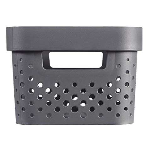 Curver CURVER Infinity Box, 17 l, recycelter Kunststoff, Anthrazitgrau, 35,5 x 26,2 x 21,9 cm 1