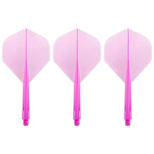Zero Stress Flight System - Standard Clear Pink - Dart Flights Medium