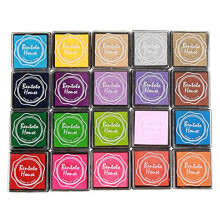 20-Pack Craft Ink Pad Stamps DIY Printing Craft Stamp Pad for Paper, Wood Fabric & Finger-Print Drawing, Scrapbooking