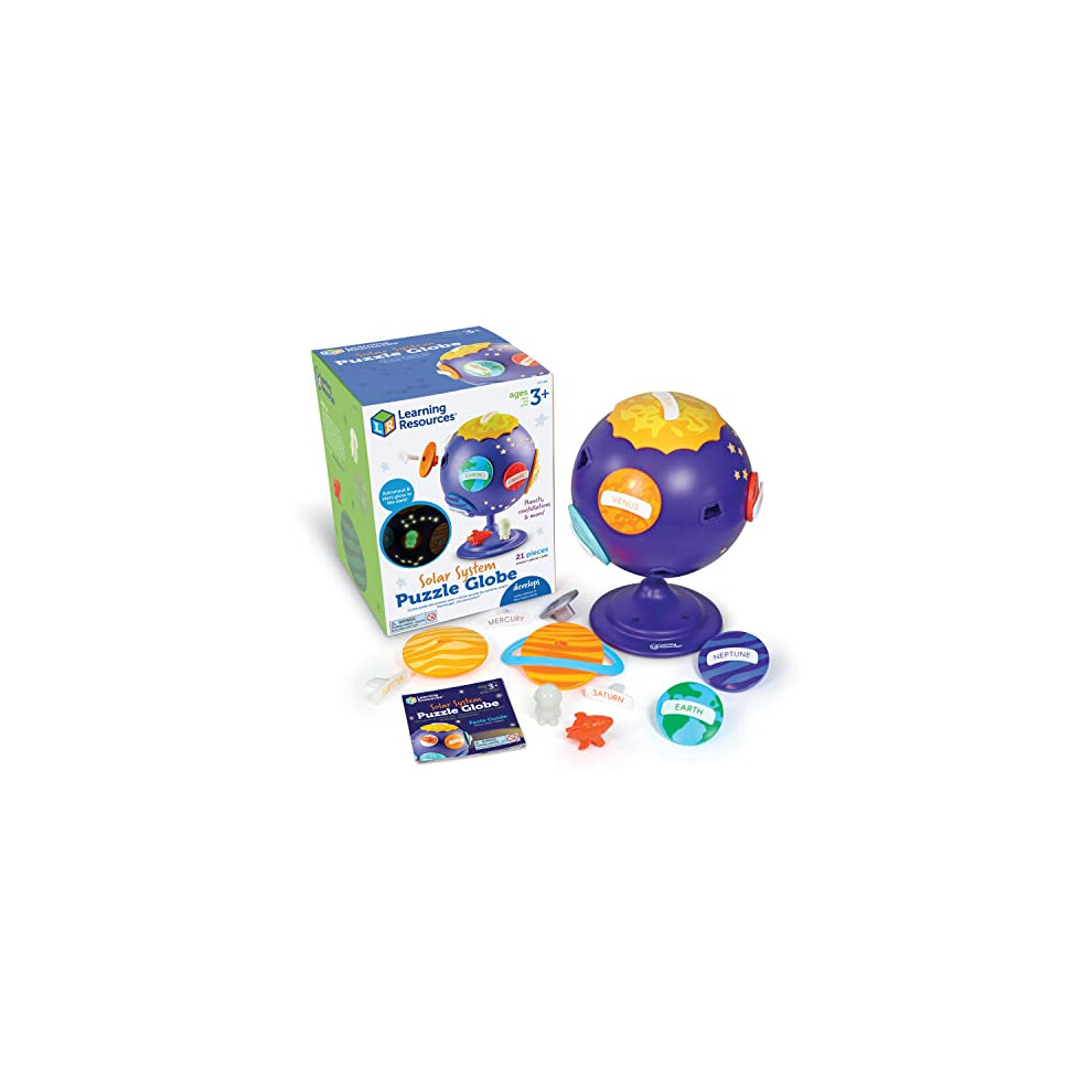 Solar System Puzzle Globe, STEM Toys for Kids, Space DÃ©cor, Educational Toy, 21 Pieces, Age 3+