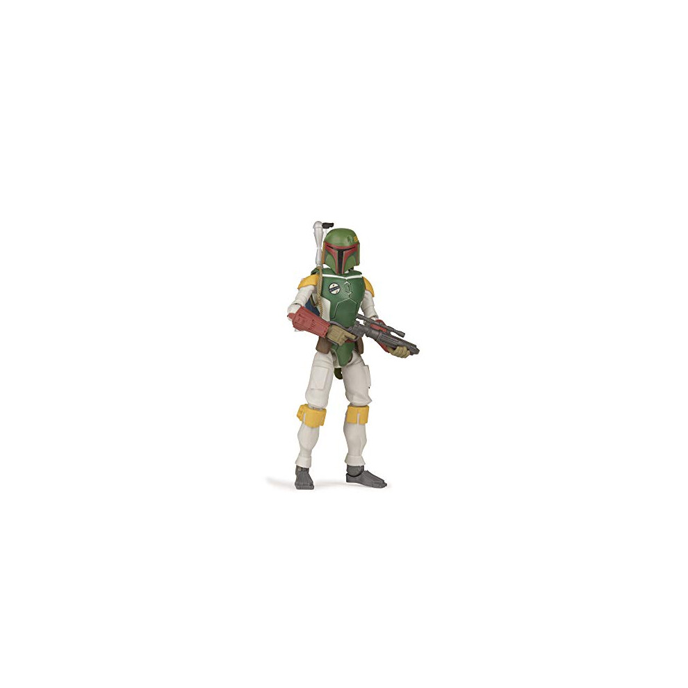 Star Wars Galaxy of Adventures Boba Fett Toy 5-inch Scale Action Figure with Fun Projectile Feature, Toys for Kids Ages 4 and Up