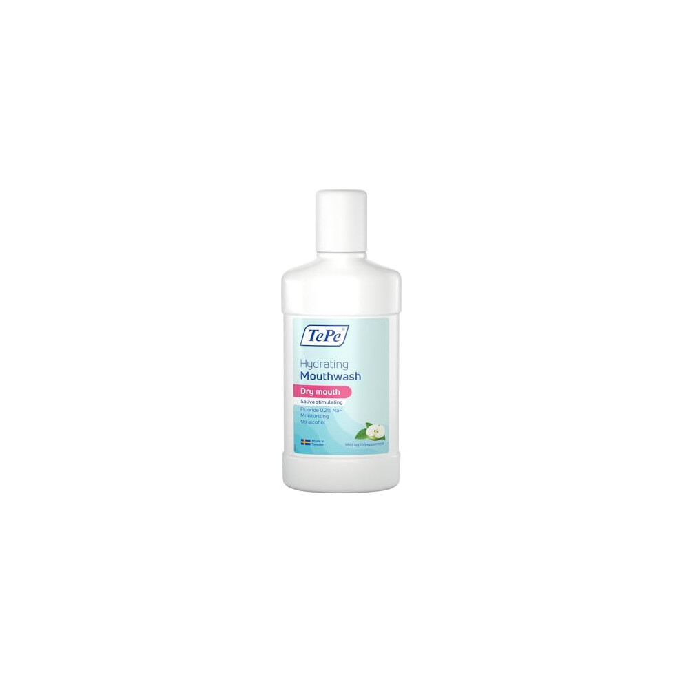 Hydrating Dry Mouth Rinse, Mild Apple Peppermint, Fluoride mouthwash That relieves Dry Mouth Symptoms