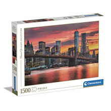 31693 Collection East River at Dusk 1500 Pieces, Jigsaw Puzzle for Adults-Made in Italy, Multi-Coloured