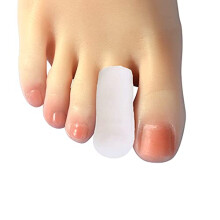 Toe Protectors Silicone Toe Caps 10 Pack, for Gel Middle Toe, Toe Sleeves Bandage Cushion Protect Toe from Corns, Calluses, Blister Women and Men