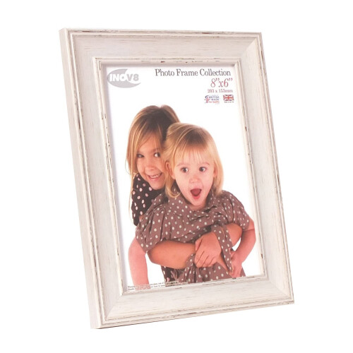 Frame, Washed White, 8x6 Inch 1