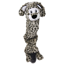 Stretchezz Jumbo Snow Leopard Dog Toy, X-Large Multicolour