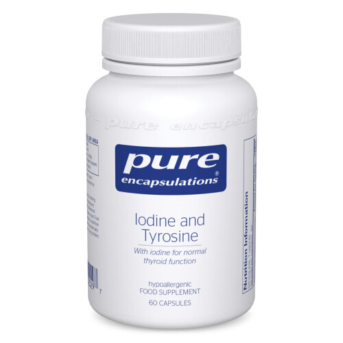 pure encapsulations - Iodine & Tyrosine - Thyroid Function and Nervous System - 60 Capsules