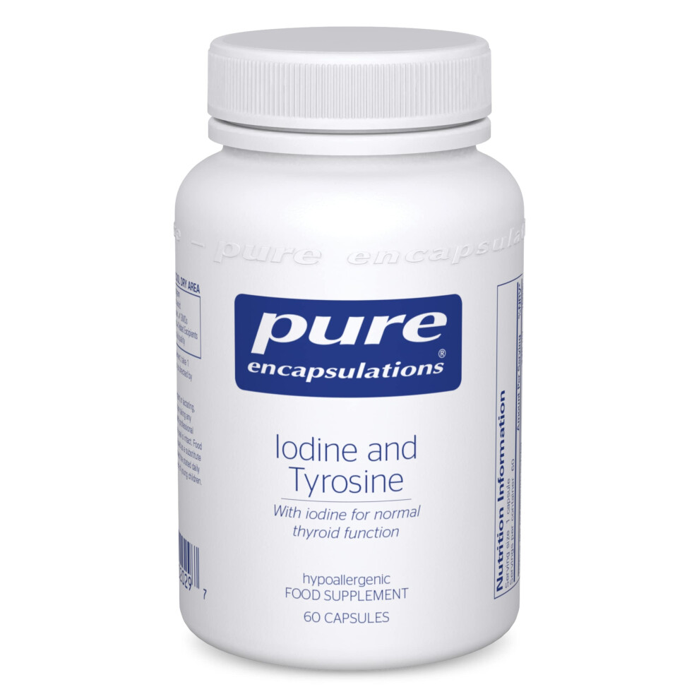 Pure Encapsulations - Iodine & Tyrosine - Thyroid Function And Nervous System - 60 Capsules