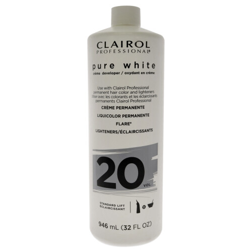 Clairol Pure White 20 Volume Creme Developer von Clairol für Unisex – 32 oz Aufheller