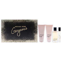 Gorgeous by Michael Kors for Women - 4 Pc Gift Set 3.4oz EDP Spray, 0.3oz EDP Spray, 3.4oz Body Lotion, 3.4oz Shower Gel