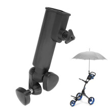 Golf Umbrella Holder, Golf Trolley Umbrella Holder Universal Adjustable Anti-Fall Umbrella Rack Golf Accessories Plastic Golf Cart Umbrella Stand Golf