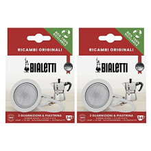 Moka Express Replacement Filter/Gasket Set, 3 Cup (Pack of 2)