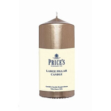 - 6" Metallic Pillar Candles - Gold - Smokeless Burn - Unscented - Slow Burning - Non-Drip - Multi-Purpose