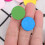 100pcs Wood Learning Counters Colorful Round Discs Math Practice Tools Educational Counting Sorting Probability Activities for Kids Children (Mixed 7