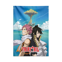 Fairy Tail Decorative Flag | 27.5 x 39.3 inches - 70 x 100 cm | Wall Tapestry - Wallscroll - Hanging scroll - Poster - Kakemono | Wall Decor